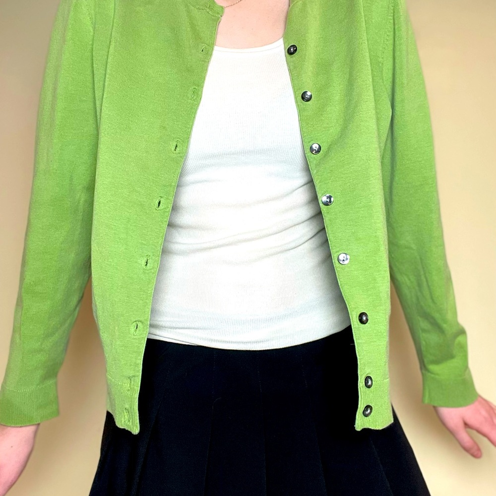 Green Cartigan